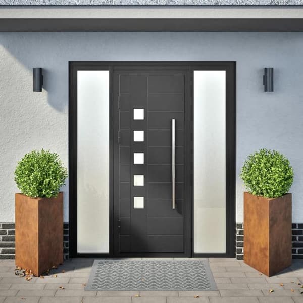 vidaXL Blomlådor 2 st triangulära 50x43x75 cm cortenstål 851184