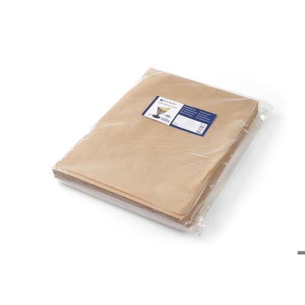 Beige bakplåtspapper 500 stycken 250x350mm - Hendi