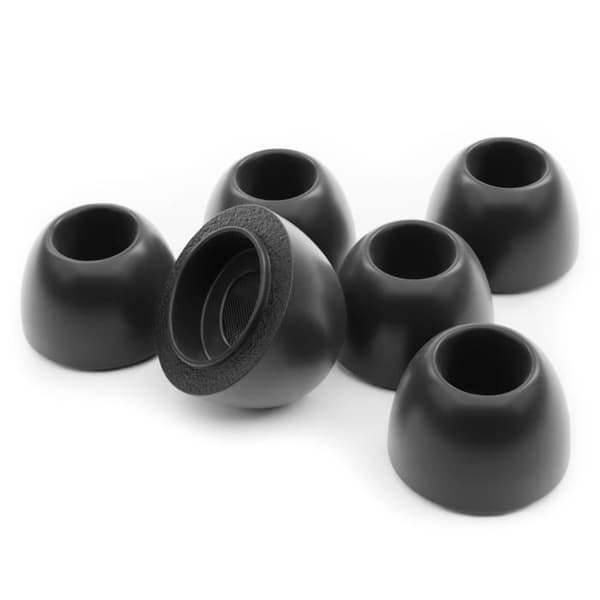 Memory Foam Örontips för Apple AirPods Pro - OKULI - 6 delar - Svart