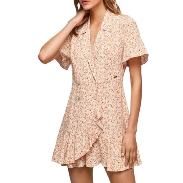 Pepe Jeans Dam Orange Mönstrad Jumpsuit