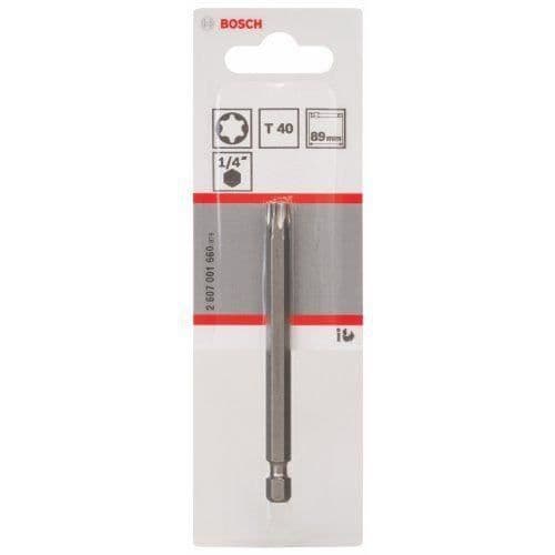 Skruvmejselbits - BOSCH - T 40 - Extra hårt stål - Längd 89 mm - Torx