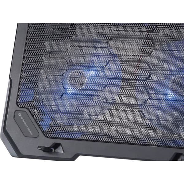 USB-fläkt - Conceptronic - Thana 01B - 39,6 cm (15.6") - 2 fläktar - Svart