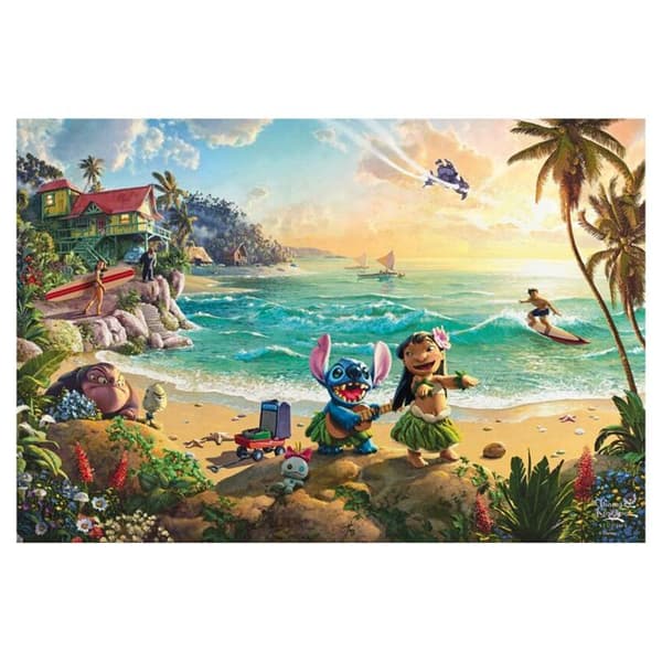 Pussel barn - SCHMIDT SPIELE - Lilo & Stitch - Disney Kinkade - 56557 - 200 bitar