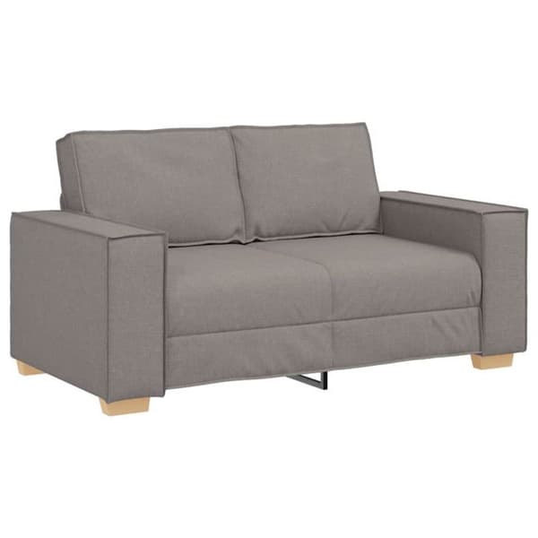 Soffa 2 platser Taupe 120 cm Tyg