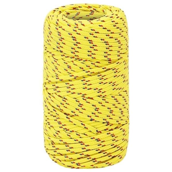 152584 vidaXL Båtline Gul 2 mm 100 m Polypropen