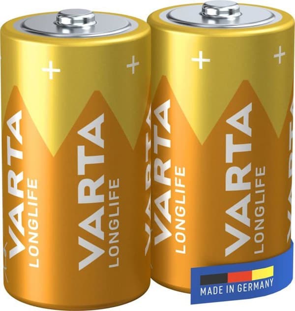 Set med 2 Longlife Extra LR20 - D alkaliska batterier