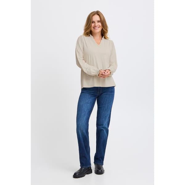 Blus med V-ringning dam Pulz Jeans Lippa