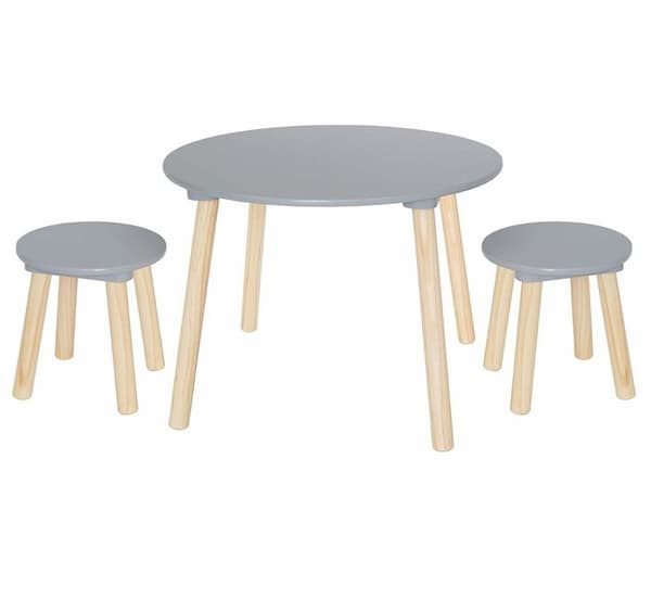 JaBaDaBaDo - Bord och grå pallar - ELEMENTS FOR KIDS
