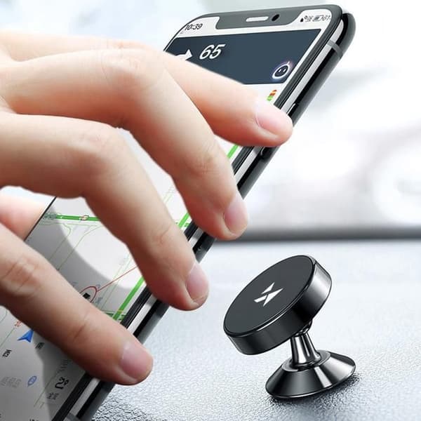 Stöd för magnetisk bil Wozinsky 360° självhäftande för iPhone och Android