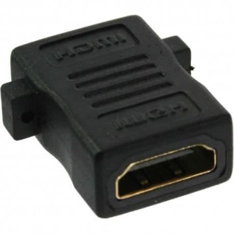 InLine® HDMI Adapter zum Einbau, HDMI A Hona/Buchse, Guldkontakter