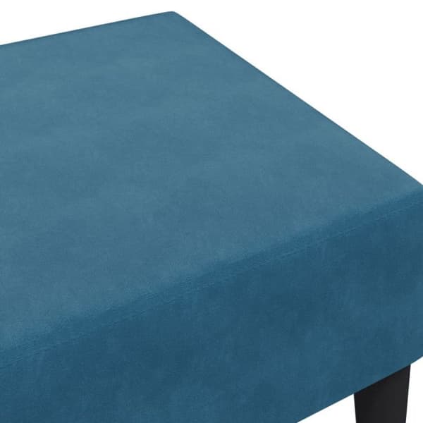 Repose pied blå 77x55x31 cm sammet