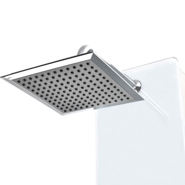 vidaXL Duschpanel Glas 25 x 44,6 x 130 cm Vit