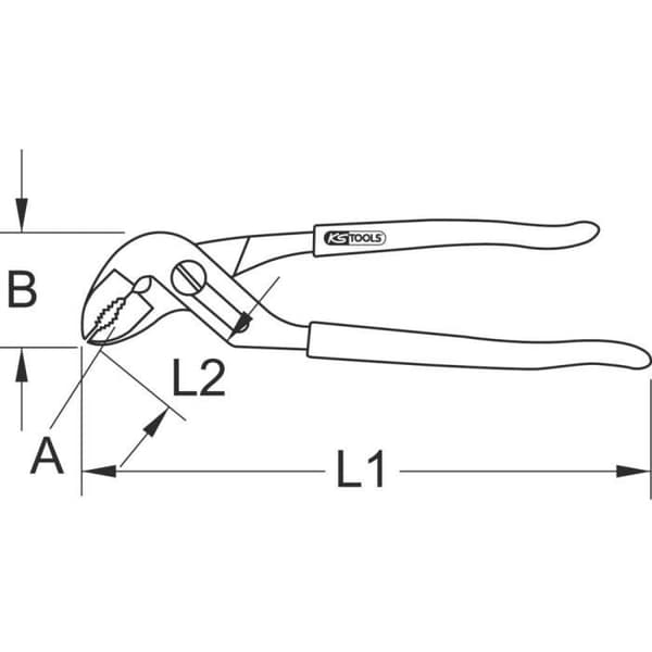 KS Tools 964.1802 9641802 Multigrip tång