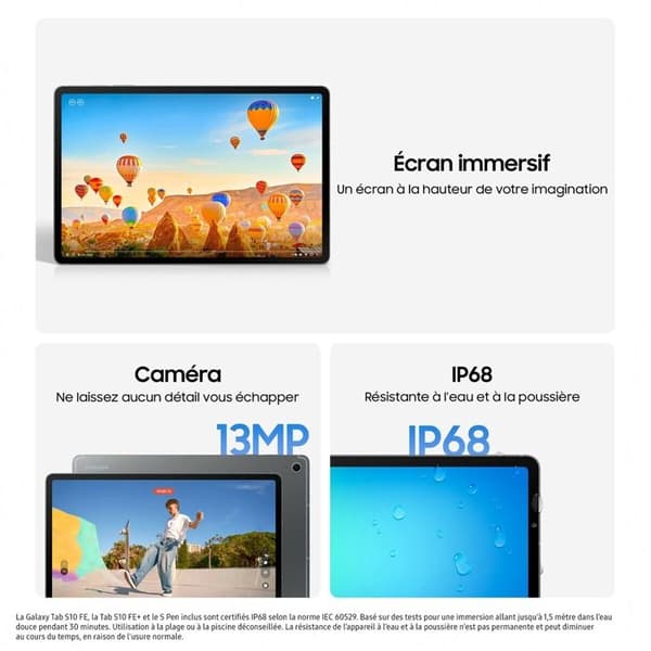 Samsung Galaxy Tab S10FE+ 13.1'' 8GB 128GB WIFI GRÅ
