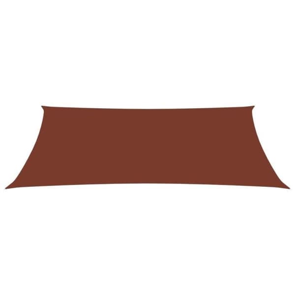 vidaXL Parasol Sail Oxford Tyg Rektangulär 3x6 m Terrakotta