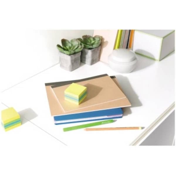 Mini bloc cube - 3M - 2051L - 400 ark - 5,1 x 5,1 cm - Citron, blå, grön