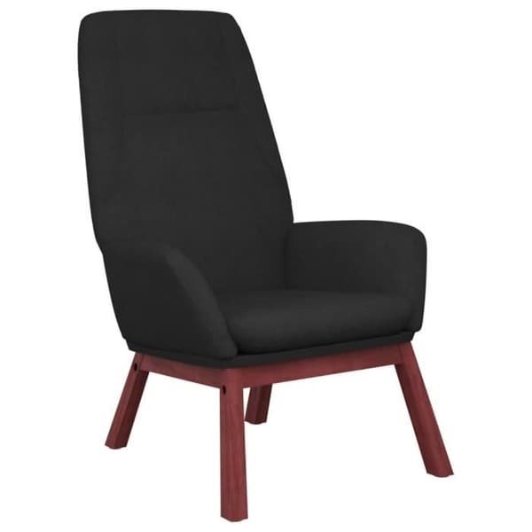 vidaXL Avslappningsstol Svart Tyg 341389