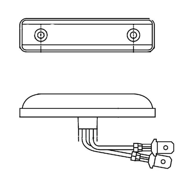Hella Positionsljus, 24V - 2PG 357 010-121