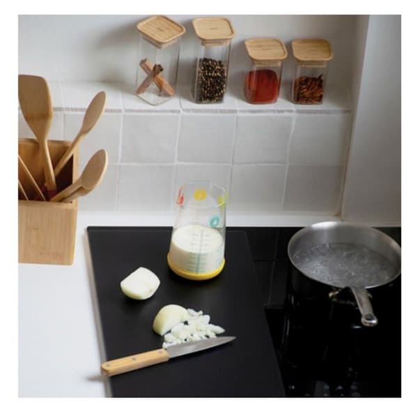 Spisplatta skydd - Pebbly Kitchen - 57 x 50 cm - Svart - Kökstillbehör