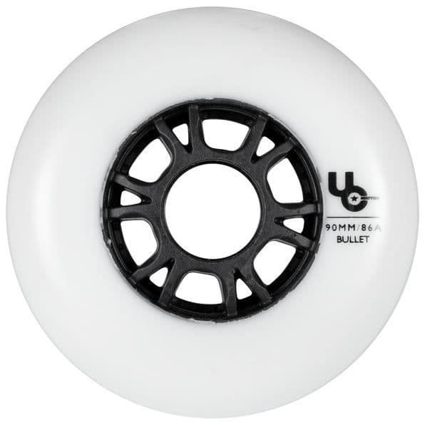 Roues UNDERCOVER TEAM 90mm/86A - Set med 4 - Vit - Roller