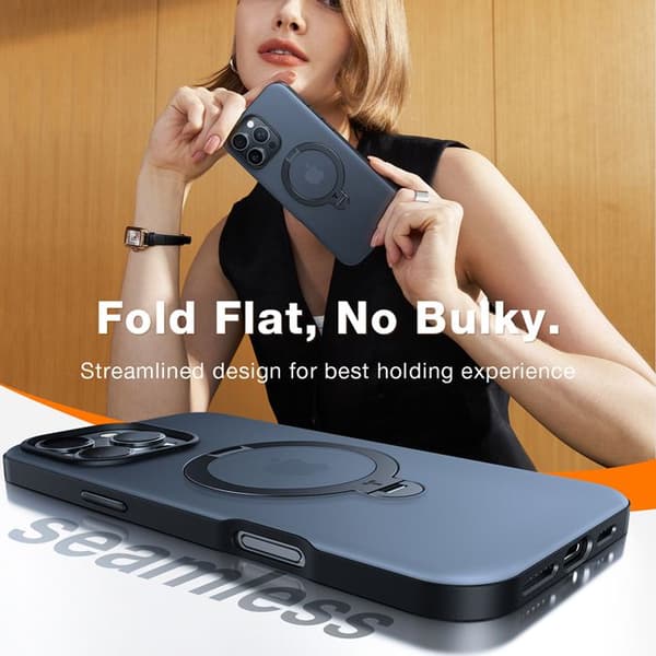 Coque Torras Ostand Spin MagSafe Series för iPhone 17 Pro Max - Klar