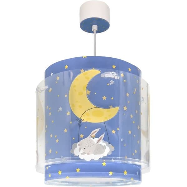 Dalber hänglampa barn Moon Dreams – Måne, blå