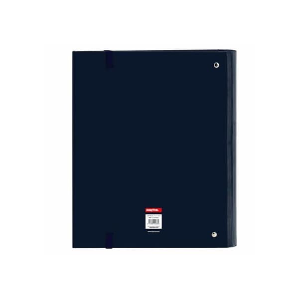 Ringpärm för barn - safta - 4-pack - 35 mm - 100 ark A4 - 27x3,5x32 cm - Marinblå