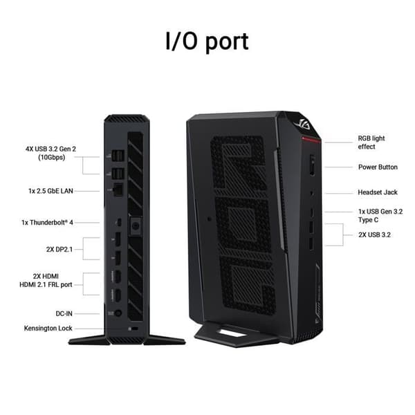 Mini PC - ASUS - NUC 15 ROG Jean - Intel Core Ultra 9 - 32 GB RAM - RTX 5070 Ti
