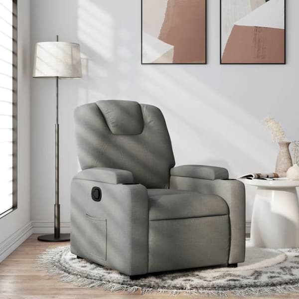 vidaXL Grått tygfåtölj 3205509