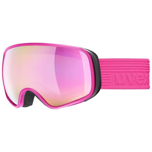 Uvex Scribble FM Sphere Mirror Pink skidmask – stort synfält, imskydd