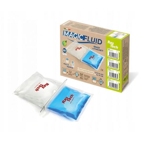 Isolator syntetisk (polystyren - skum - tunna isolator - reflektiv) Raytech GEL ISOLANT MAGIC-FLUID-170