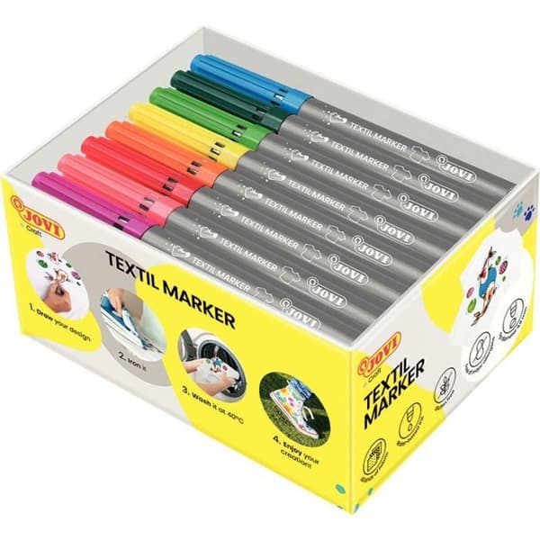 Klasspaket med 48 JOVI DECOR textilmarkörer