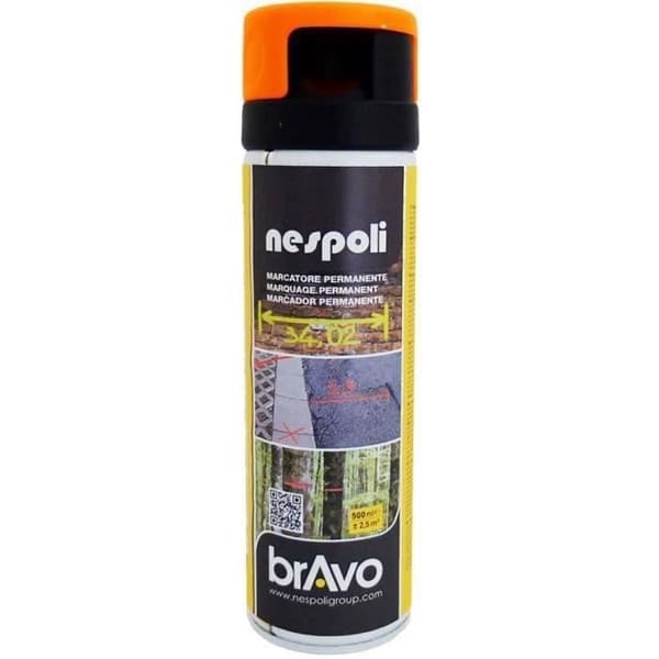 Fluorescerande orange byggspray 500 ml, NESPOLI