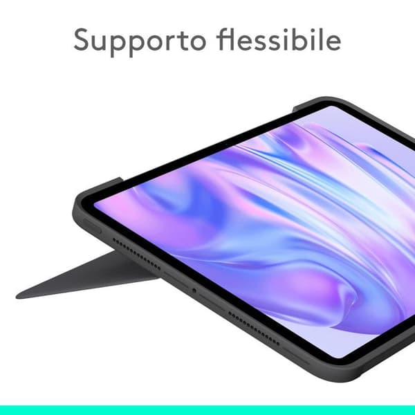 Logitech Combo Touch Tangentbordskåpa för iPad Pro 11" Bakgrundsbelyst Grafit