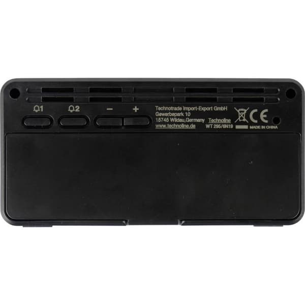 Techno Line WT295 radiostyrd väckarklocka svart 1 st(s)