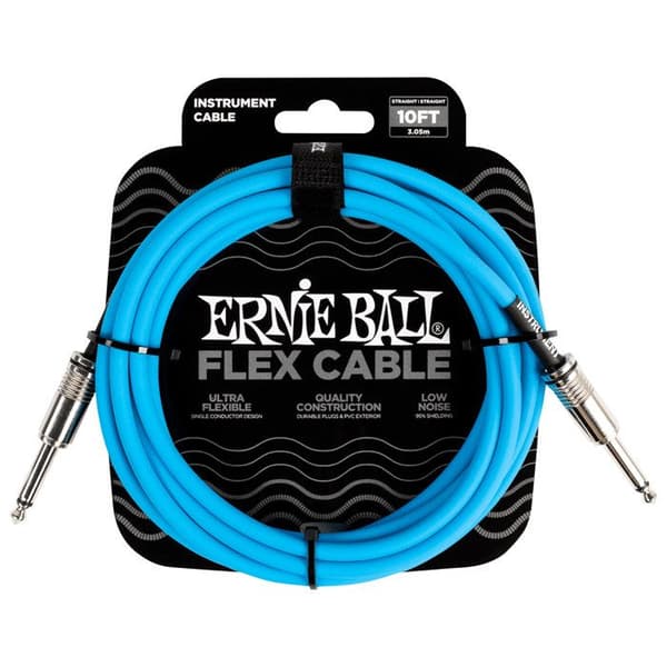 Ernie Ball 6412 Flexkabel 3m Blå Instrumentkabel