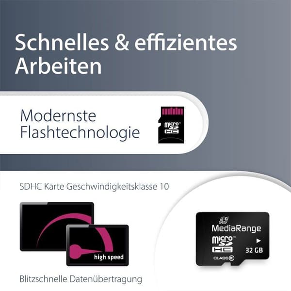 Minneskort - MEDIARANGE - MR959 - 32 Go - microSDHC - Klass 10