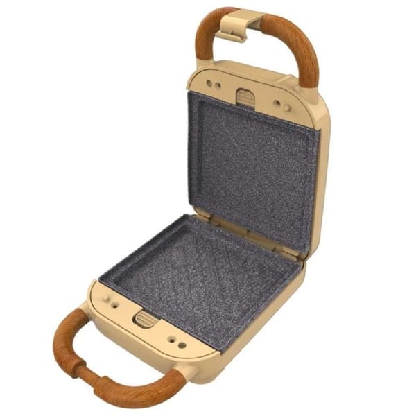 Cecotec Rock'nToast Retro One — Smörgåsapparat, våfflor och munkar 700W Gul