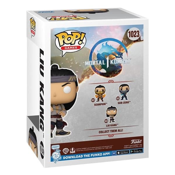 Funko Pop Games Mortal Kombat Liu Kang eldfigurens gud