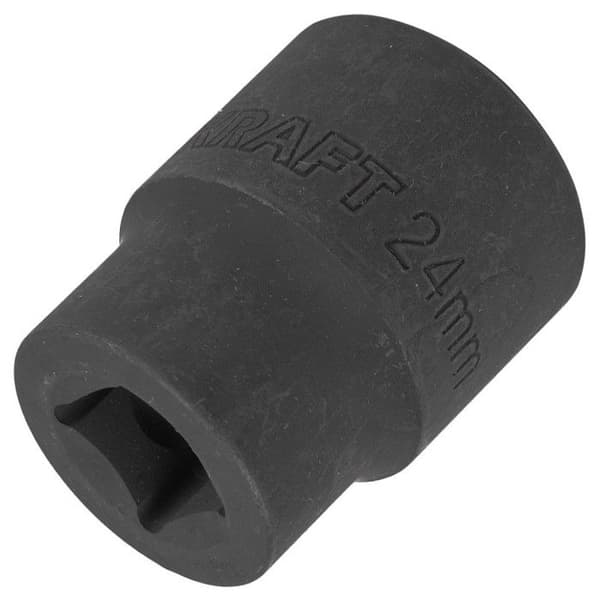 Kort 6-kantig hylsa 24 mm (1/2")