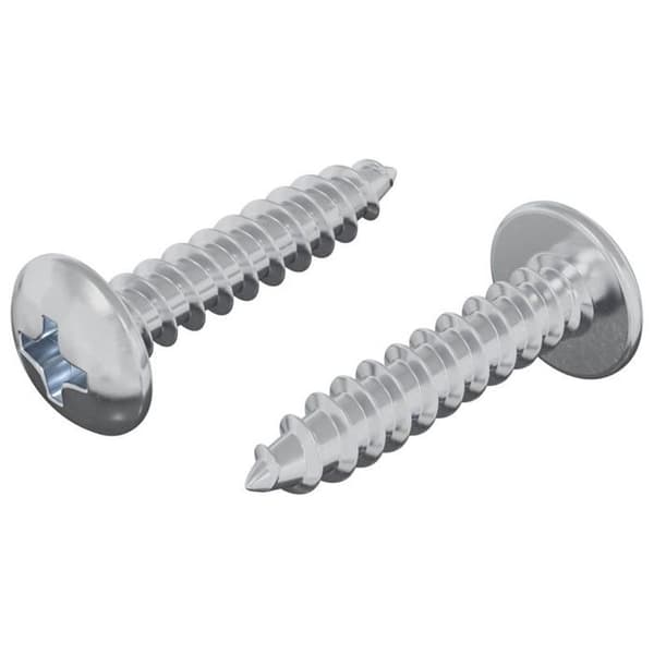 Bult - mutter - bricka Vidaxl Träskruv 2 st Silver M4 x 20 mm Stål