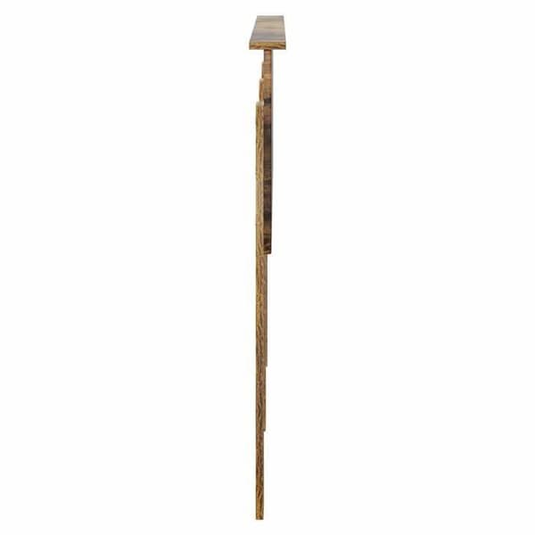 Sänggavel - VIDAXL - 150 cm - Rökig ek - Ingenjörsträ - Nutida
