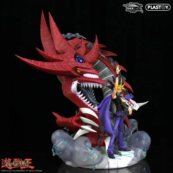 Figurer Yami Yugi & Slifer Plastoy Samlarobjekt