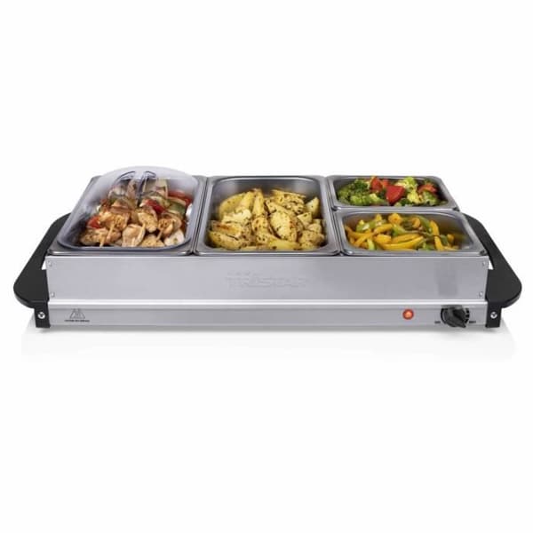 Tristar Buffévärmare 300 W 6,8 L Rostfritt stål Silver