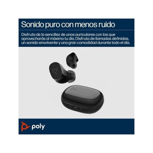 Hörlurar - POLY - A28PYAAABB - Bluetooth - Aktiv brusreducering - In-ear