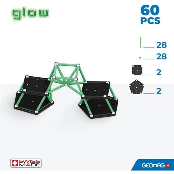 GEOMAG - Miljövänlig 60 st Glow