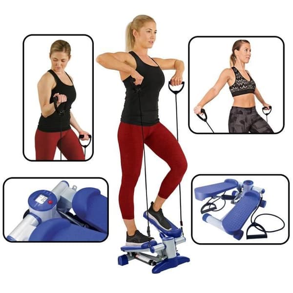 JOCCA Fitness stepper med expander
