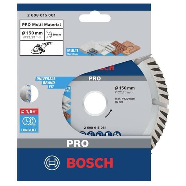 Kapskiva - Bosch - Standard för Universal - Diameter 150 mm - Bredd 2,4 mm - Hål 22,23 mm