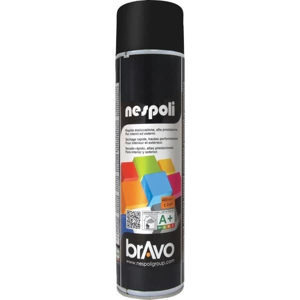NESPOLI Sprayfärg - Matt svart - 600 ml
