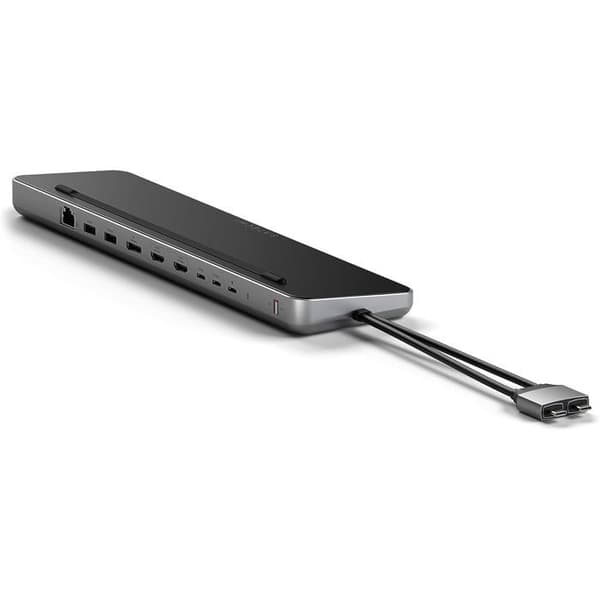 Dockningsstation - Satechi - Dual USB-C - NVMe SSD-hölje - 75W - Grå